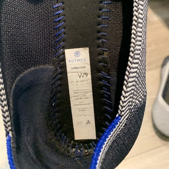 Navy Blue Rothy’s without insert. Size 9 - Picture 2 of 3